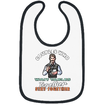 Discover Waitress Couple Server Waiter Bibs