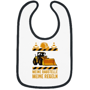 Discover Wheel loader construction site building worker 19 Bibs