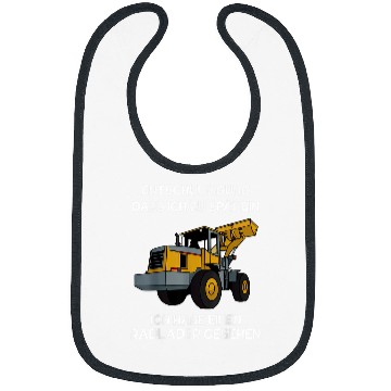 Discover Wheel loader construction site building worker 71 Bibs