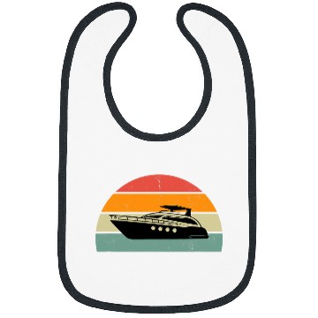 Discover boat yacht vintages sailor gift personalised captain Bibs