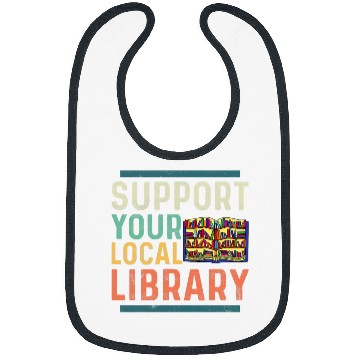 Discover Support Your Local Library 2 Bibs