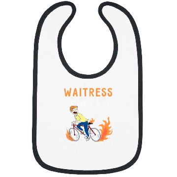 Discover Waitress Like Riding Bike Cyclist Funny Bibs