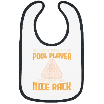 Discover Sleep With A Pool Player Nice Rack Cue Stick Balls Billiard Bibs