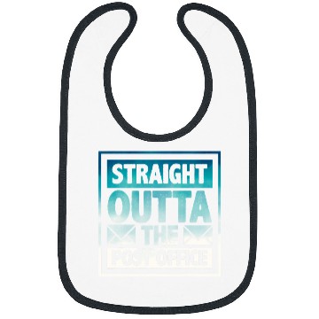 Discover Straight Outta The Post Office Postal Worker Mailman Novelty 8 Bibs