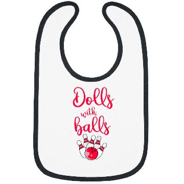 Discover Dolls with Balls Bowling Funny Bibs