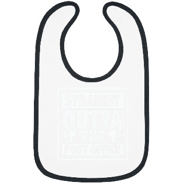Discover Straight Outta The Post Office Postal Worker Mailman Novelty 12 Bibs