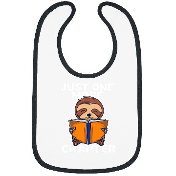 Discover Sloth Book Chapter Reader Cute Pet Animal Gift Bibs