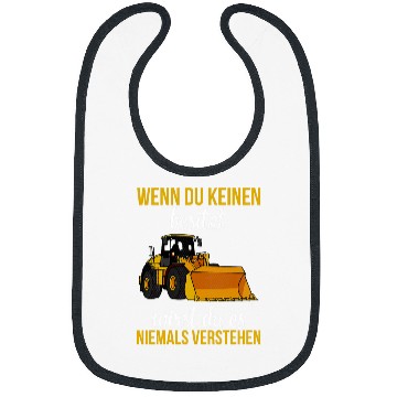Discover Wheel loader construction site building worker 6 Bibs