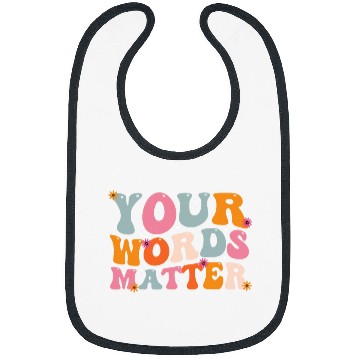 Discover Your Words Matter Speech Therapy SLP Speech Pathologist Bibs