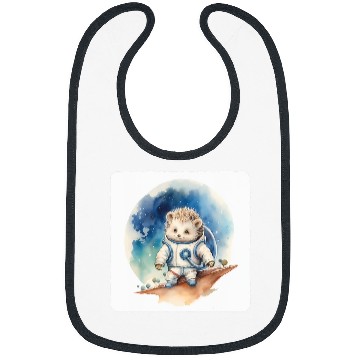 Discover Astronaut Hedgehog On Moon Space Exploration Celestial Bibs