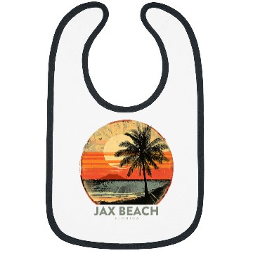 Discover Jax Beach Florida Vacation vintagess Jacksonville FL Holiday 1 Bibs