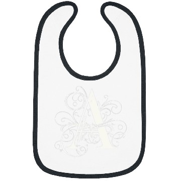 Discover Graceful Flourish Monogram A Sophisticated Style Bibs