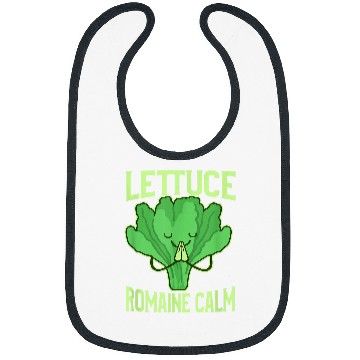 Discover Funny Lettuce Romaine Calm Meditation Yoga Zen Bibs