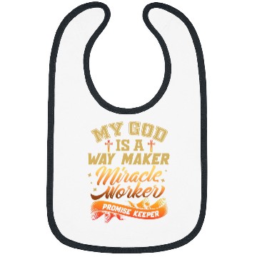 Discover Way Maker Miracle Worker Promise Keeper 7 Bibs