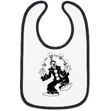 Discover Koko the Clown Juggling Skulls Bibs