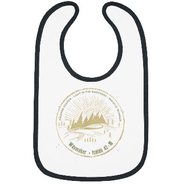 Discover Waymaker Promise Keeper Miracle Worker Christian Beige Bibs