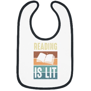 Discover Reading is Lit Book Lover Reading Teacher 5 Bibs