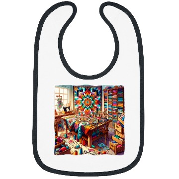 Discover Patchwork Quilting Quilt Hobby Sewing Room Bibs