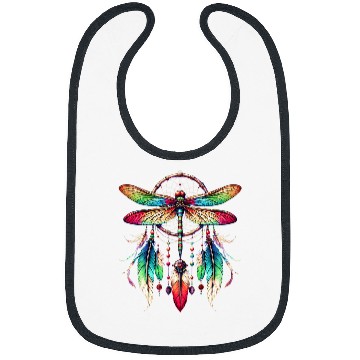 Discover Dragonfly Dream Catcher Native American Dreamcatcher Bibs
