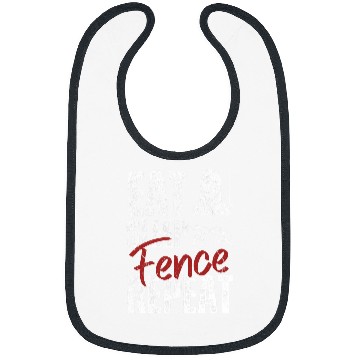 Discover Eat Sleep Fence Repeat Fencing 2 Bibs