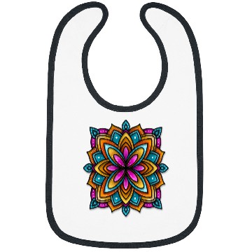Discover beautiful mandala fullcolor Bibs