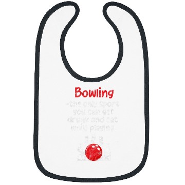 Discover Bowling The Only Sport You Can Get Drunk Bowler Distressed Bibs