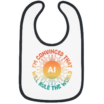 Discover AI Will Rule the World Retro Artificial Intelligence Bibs