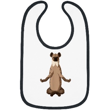 Discover Funny yoga hyena Bibs