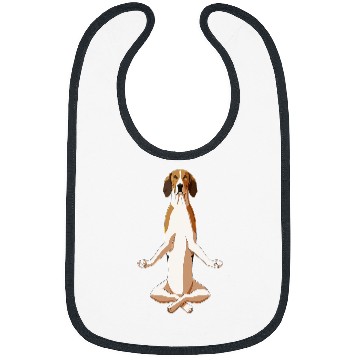 Discover Funny Yoga Dog Treeing Walker Coonhound Bibs