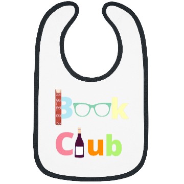 Discover Book Club Gift for Readers Reading Book Lover Author Wines Bibs