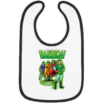 Discover The Big Bang Theory Bazinga Comic Book Characters Bibs