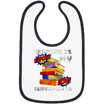 Discover Reading Is My SuperPower Superhero Teacher Bibs