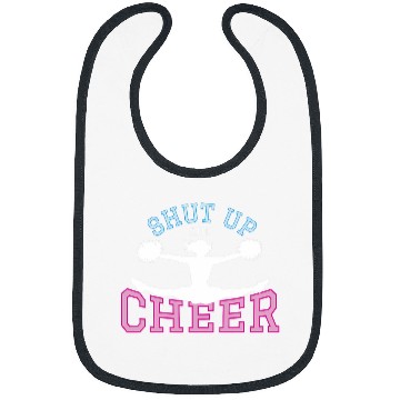 Discover Cheerleader Shut Up And Cheer Pompoms Cheerleading Bibs