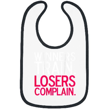 Discover DEDICATED Winners Train Losers Complain Tee Bibs