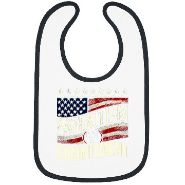 Discover Patriotism It s a Commitment Mens patriotic 1 Bibs