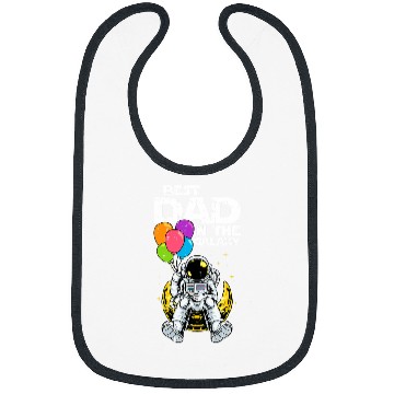 Discover bestss Dad In The Galaxy Fathers day Cool Astronaut Space Dad Bibs