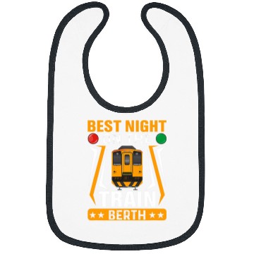 Discover bestss Night On Train Berth Trains Engineer Railroad Graphic Bibs