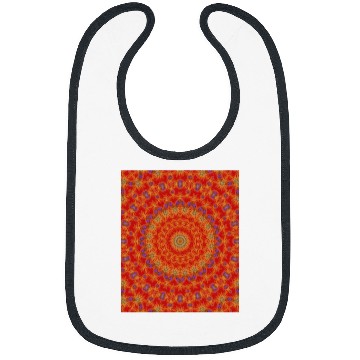 Discover Intricate Circle Ripple Pattern Mandala 1 Bibs