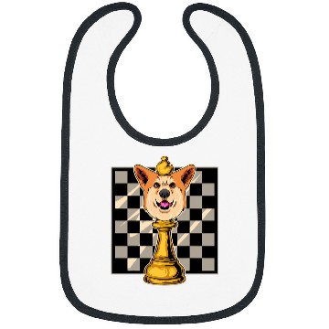 Discover Chess Corgi Dog Bibs