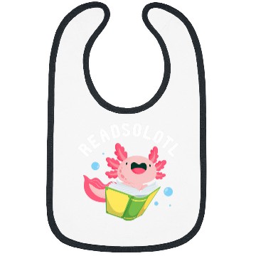 Discover Readsolotl Axolotls Reading Fish Lizard Book 3 Bibs