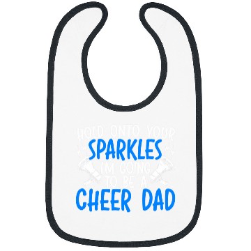 Discover Mens Cheer Dad Sparkle Saying Bibs