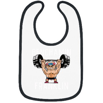 Discover Bench Press Gift Men Benjamin Franklin Muscle Bodybuilding Bibs