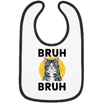 Discover Bruh Cat Meme Madness 1 Bibs