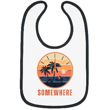 Discover It s 5 O clock Somewhere Retro Sunset Beach Summer Bibs