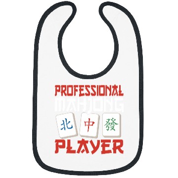 Discover Professional Mahjong Player Bibs