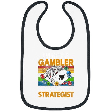 Discover Pokers Game Night Blackjack Gambling Holdem Pokers Player 6 Bibs