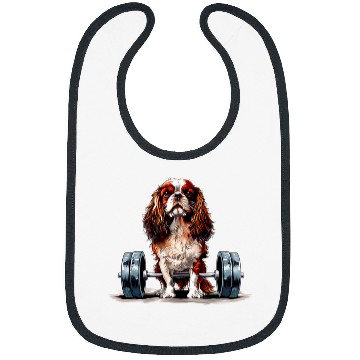 Discover Pumping Weight Lifting Funny Tibetan Spaniel Bibs