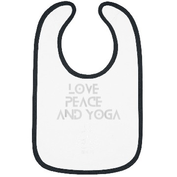Discover Love Peace and Yoga Bibs