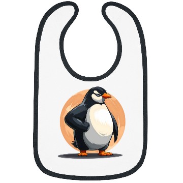 Discover Gym Penguin Weightlifting Strong Core Workout 2 Bibs