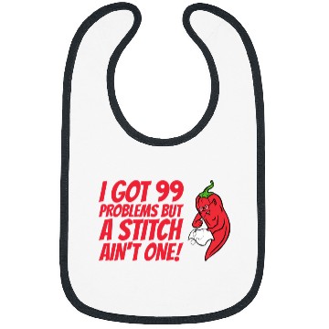 Discover Handmade Peperoni sewing 99 problems not when embroidering Bibs